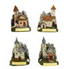 Kirchen Sommer vor Berg mit Edelweiss, 4 assortiert