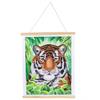 Königlicher Tiger, Crystal Art Scroll 35x45cm