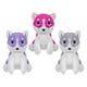 Komischer Husky, 33cm , 3er Set assortiert