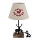 Lampe aus Metall, Hirsch Motiv, 36.5 cm
