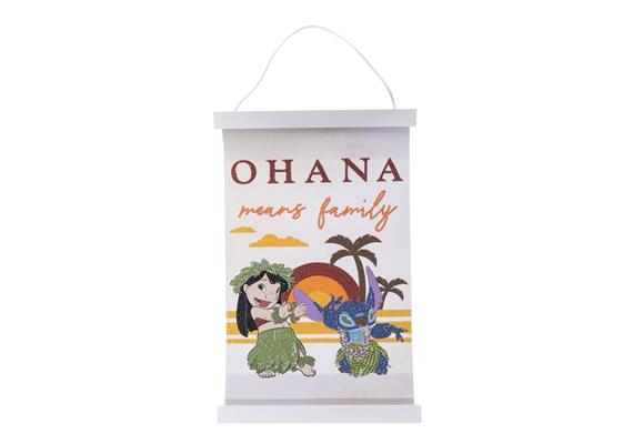 Lilo & Stitch, Mini Crystal Art Scroll 20x30cm
