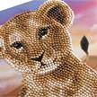 Lion Cub, 18x18cm Crystal Art Card | Bild 2