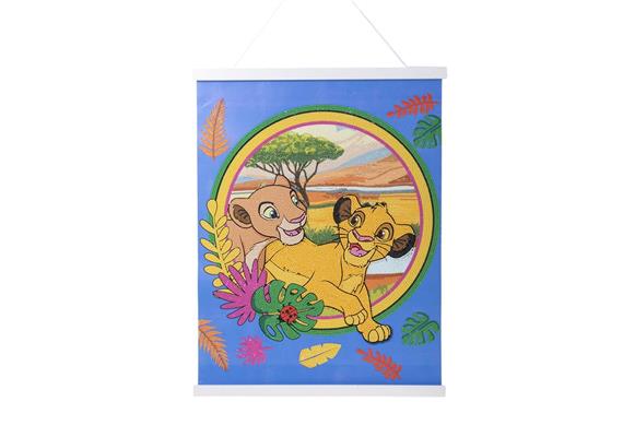 Lion King, Crystal Art Scroll 40x50cm