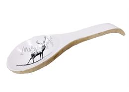 Löffelhalter aus Holz mit Hirsch, 26 cm