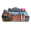 Magnet 3-lagig, mit Epoxy Schicht "Basel", 6.5 x 12 cm