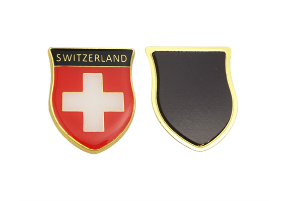 Magnet Abzeichen Switzerland, gold