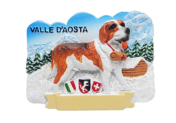 Magnet Bernhardiner Hund Winter