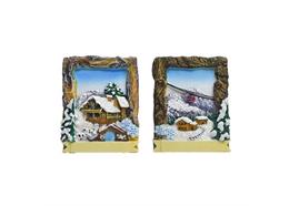 Magnet Bild Winter mit Seilbahn, 2 assortiert