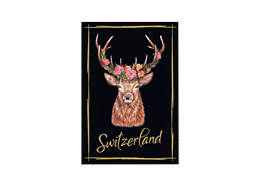 Magnet Blumenhirsch, Switzerland