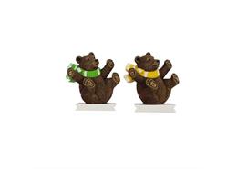 Magnet Braunbär mit Schal, 2 assortiert