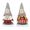 Magnet Gnom Damen mit Edelweiss, 2 assortiert