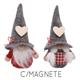 Magnet Gnom, Tiroler mit Holzherz Zermatt, 10cm, 2 assortiert