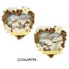 Magnet Herz Holz mit Edelweiss und Winterlandschaft, 2 assortiert