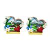 Magnet Herz mit Blumen und Landschaft, 2 assortiert