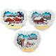Magnet Herz Winterlandschaft, 3 assortiert