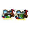 Magnet Herzförmig Sommer mit Wanderschuhe, 2 assortiert