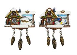 Magnet Kuckucksuhr, 2 assortiert