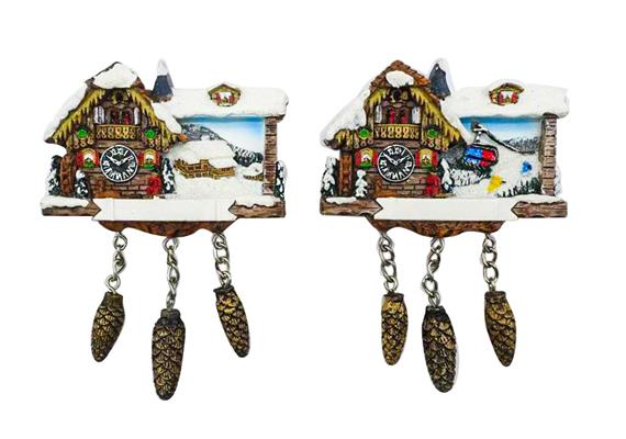 Magnet Kuckucksuhr, 2 assortiert