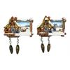 Magnet Kuckucksuhr mit Tannenzapfen, 2 assortiert