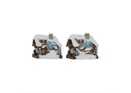 Magnet Landschaft mit Almhütten, 2 assortiert