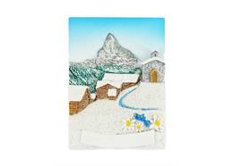 Magnet Matterhorn, Häuser, Kirche, Winter