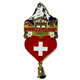 Magnet Metall Matterhorn Zermatt Switzerland Herz, gold