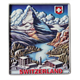 Magnet Metall Switzerland, 7.5 x 6.5cm