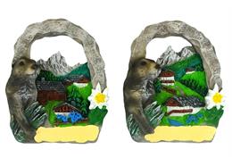 Magnet Sommer Berge Murmeltier, 2 assortiert