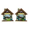 Magnet Sommer Berghütte mit Enzian und Edelweiss, 2 assortiert
