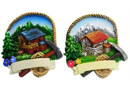 Magnet Sommer Berglandschaft, 2 assortiert