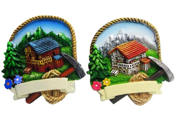 Magnet Sommer Berglandschaft, 2 assortiert