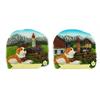 Magnet Sommer Bernhardiner Hund, 2 assortiert