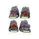 Magnet Sommer Häuser mit Berge, 4 assortiert