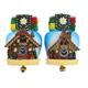 Magnet Sommer Kuckucksuhr mit Almhaus, 2 assortiert