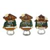 Magnet Sommer Kuckucksuhr mit Flaschenöffner, 3 assortiert