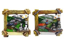 Magnet Sommer Seilbahn und Wölfe, 2 assortiert