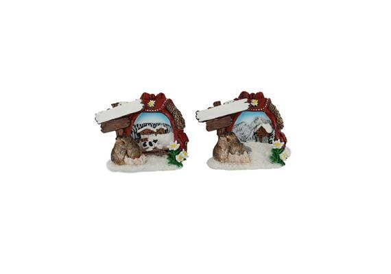 Magnet Sommer Wanderschilder mit Murmeltier, 2 assortiert