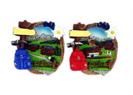 Magnet Sommer Wanderweg mit Rucksack, 2 assortiert