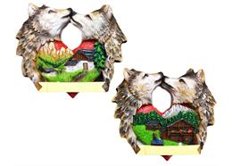 Magnet Sommer Wölfe, 2 assortiert