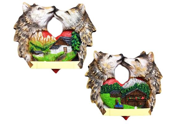 Magnet Sommer Wölfe, 2 assortiert