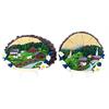 Magnet Sommerlandschaft Holzscheibe mit Tiere, 3 assortiert