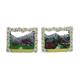 Magnet Sommerlandschaft in Edelweissrahmen, 2 assortiert