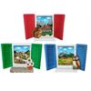 Magnet Sommerlandschaft in farbige Fesnter, 3 assortiert