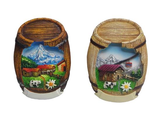 Magnet Sommerlandschaft in Fass, 2 assortiert