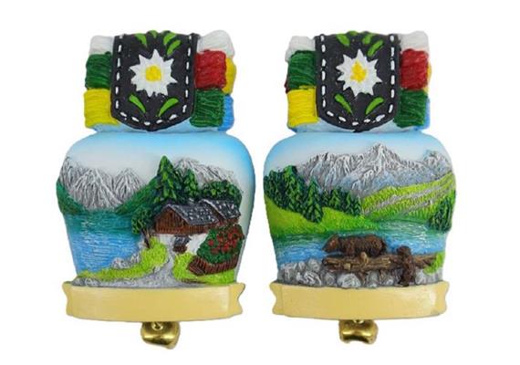 Magnet Sommerlandschaft in Glocke, 2 assortiert