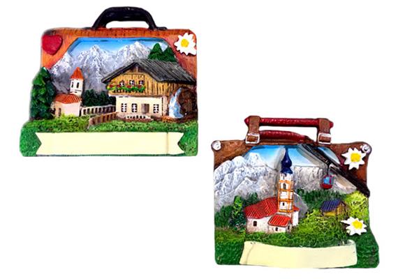 Magnet Sommerlandschaft in Koffer, 2 assortiert