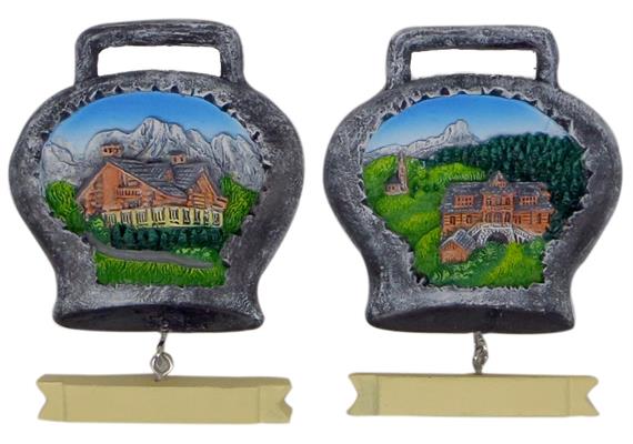 Magnet Sommerlandschaft in Kuhglocke, 2 assortiert