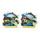 Magnet Sommerlandschaft mit Blumen, 2 assortiert