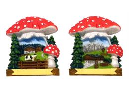 Magnet Sommerlandschaft mit Fliegenpilz, 2 assortiert
