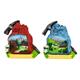 Magnet Sommerlandschaft mit Rucksack, 2 assortiert